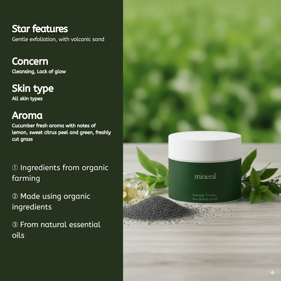 Icelandic Volcano Face & Body Scrub - Mineral