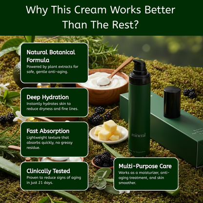 Make Your Skin Look Young With Botanic Age Regression Cream - Mineral botanical antioxidants