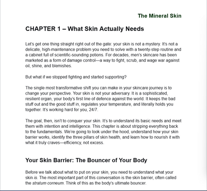 The Modern Man’s Guide to Natural Skin (Ebook) - Mineral