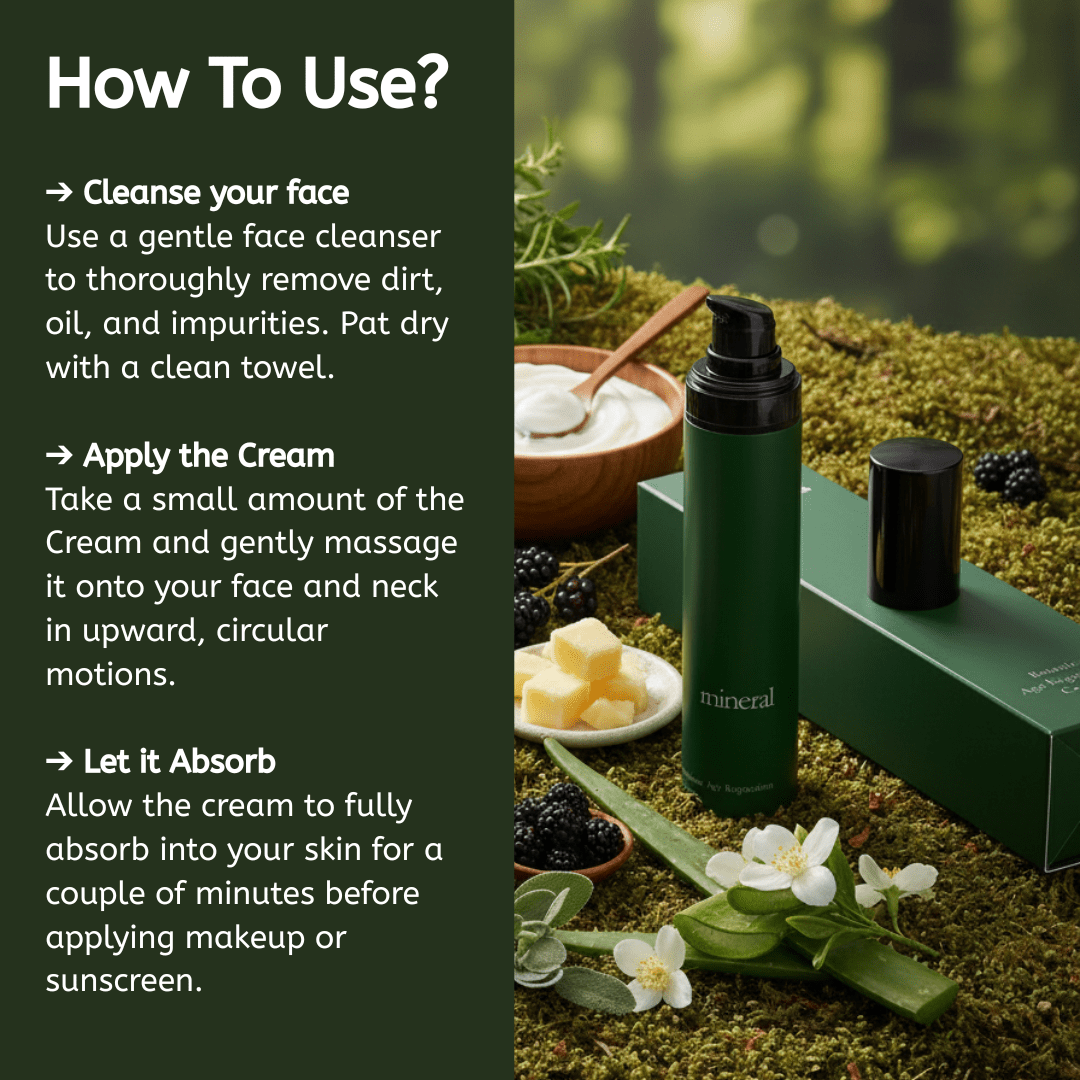 Botanic Age Regression Cream - Mineral wrinkle repair cream